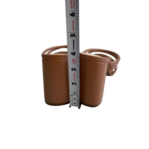 NINE WEST Beige Nude Strappy Sandals Heels Size 7 - Picture 3 of 6